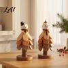 Compact Folding Trivet Stand Collapsible Wooden Trivets for Hot Dishes Tree-Shaped Heat Resistant Potholders Cast Iron Pan Mat Insulation