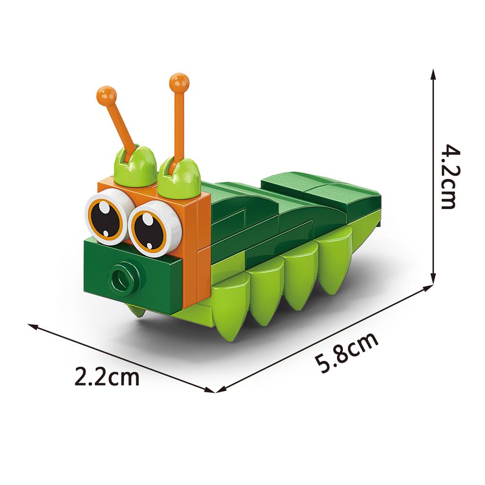Мир Насекомых Животные Скорпион Богомол Муравьи Паук Птицы Морское Животное Строительные Блоки Игрушки Настольные Украшения Кирпичики Детский Подарок