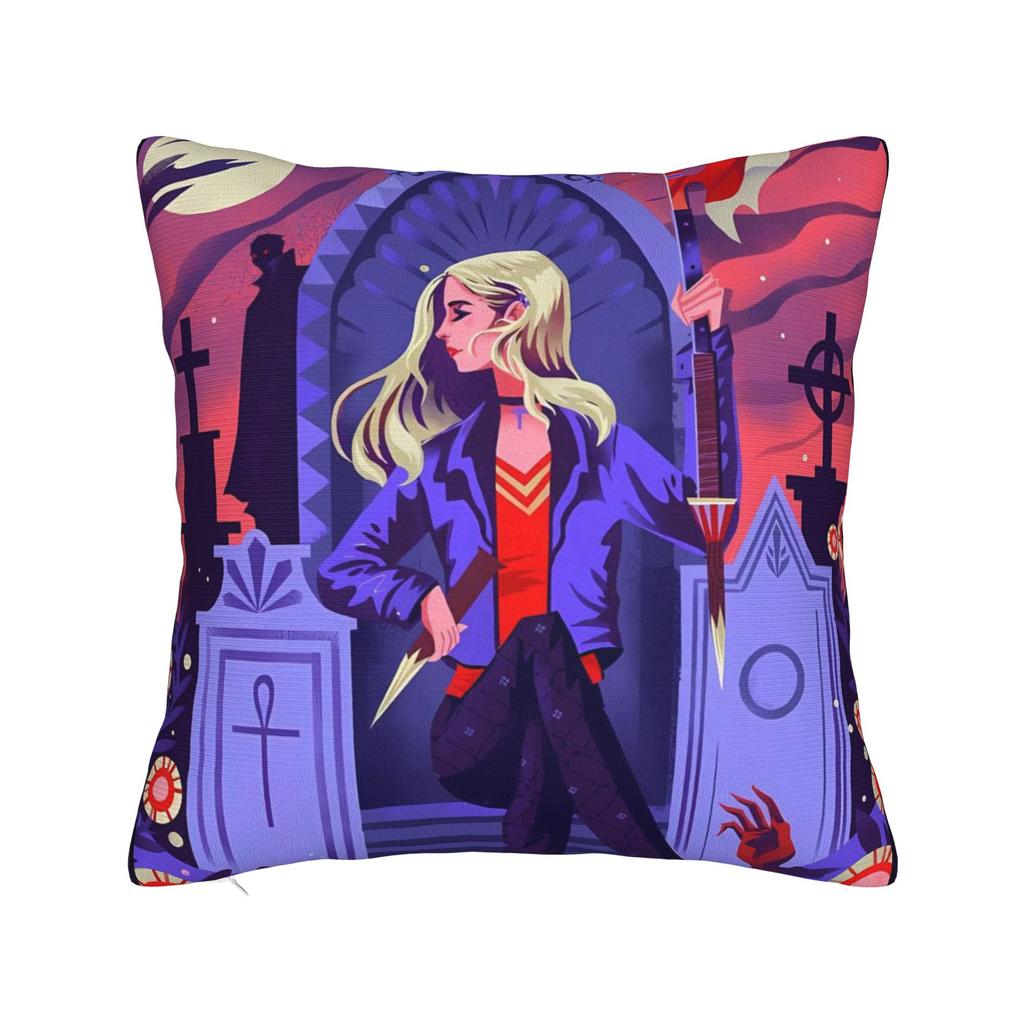 Pillow Case Buffys the V-Vampire Slayer Comfy Pillow Cover For Office Car Home Decor Cute Funny Pillowcases