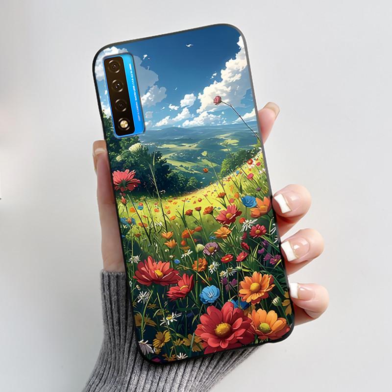 Чехол для TCL 20 20S 20 Pro 5G 20L Plus 20L+ Чехол Роскошный Дракон Милый Крутой Мальчики Девочки Черный Мягкий Силиконовый Чехол для Телефона Задняя Крышка
