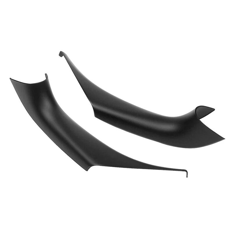 For BMW X3 X4 G01 G02 2018-2022 Interior Inner Door Handle Trim Cover Carbon Fiber Look Black ABS Plastic