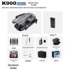 K900Max Foldable Drone with Screen, Airdrop, Brushless Motors, and Remote Controlled Aerial Photography Quadcopter