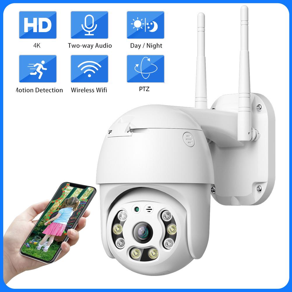 IP-камера ЕС с углом обзора 355°, 2 МП, 1080P, уличная IP65, водонепроницаемая камера видеонаблюдения, защита безопасности, AI, обнаружение человека, беспроводная связь, Wi-Fi, H.265, наблюдение CamearAA