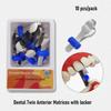 Dental Twin Anterior Matrices with Locker Dental Sectional Contoured Metal Matrices Polyester Matrice Dentist Matrix Material