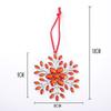 Best-selling Christmas Snowflake Zinc Alloy Ornaments Colorful Snowflake Pendants Christmas Trees  Small Commodities
