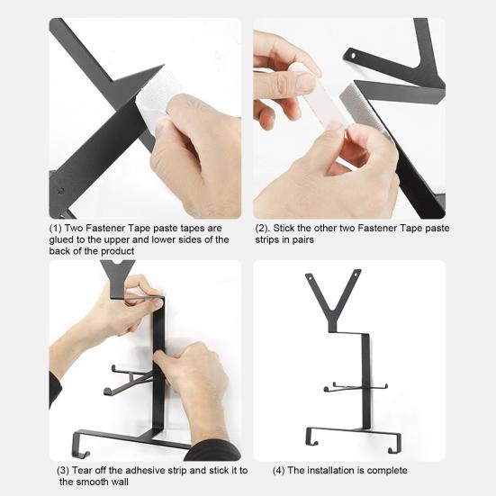 Настенный держатель для шлема мотоцикла, прочный стальной мотоциклетный спортивный шлем для велосипеда, очки, обувь, насос, стойка для демонстрации велосипедного оборудования