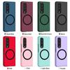 Простой матовый магнитный чехол для Samsung Z Fold 7 Fold6 Fold5 Fold4 Fold3 Magsafe Беспроводная зарядка Ударопрочный Жесткий чехол