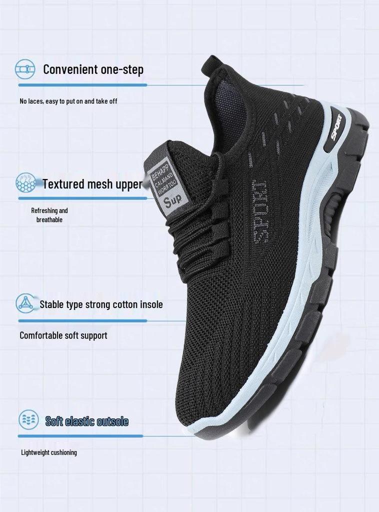 Женские повседневные кроссовки Fly Knit 2026 года - Легкие, с мягкой подошвой, спортивный дизайн для пар