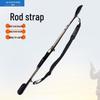 Enhanced Rod Sleeve with Loop Shoulder Strap - Thickened Protective Lure Bandage and Magic Tape Fixator for Fishing Rods