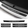 Для Mercedes Benz AMG W206 W220 W212 W201 W210 W168 W222 W177 4 шт. Накладки на пороги автомобиля из углеродного волокна Наклейки с логотипом QA0