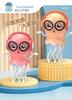 Jellyfish Light-Up Dancing Octopus: Musical, Glasses-Wearing, Electric Induction Toy
