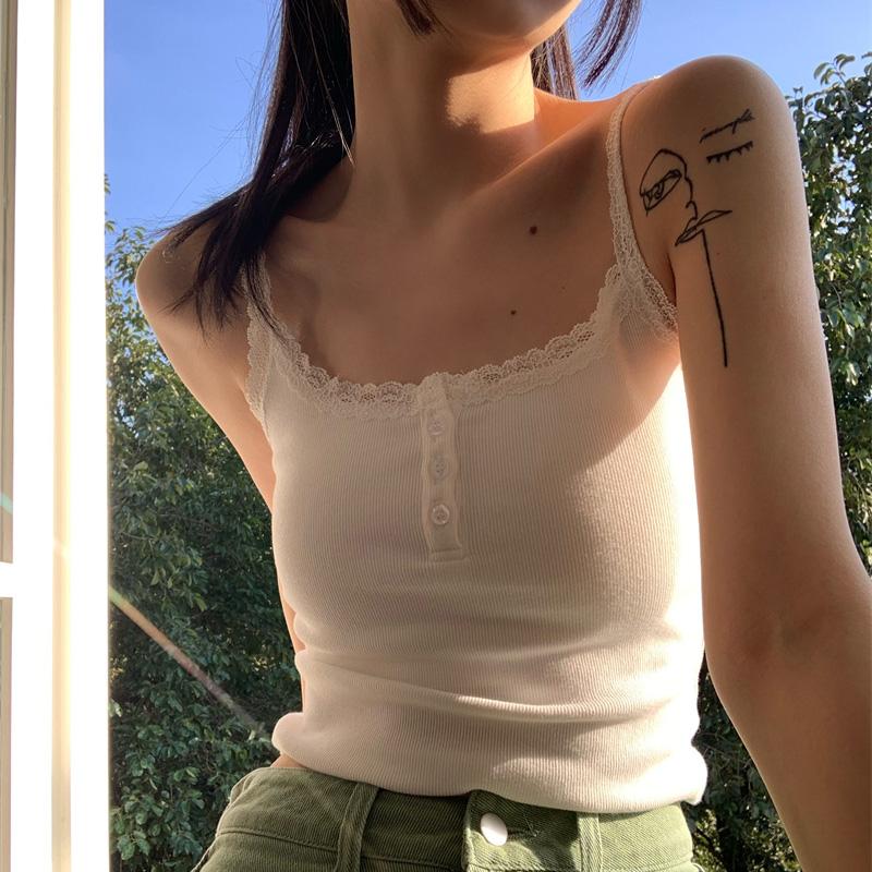 Кружевная майка, женская майка, укороченные топы, летние топы без рукавов с камзолом