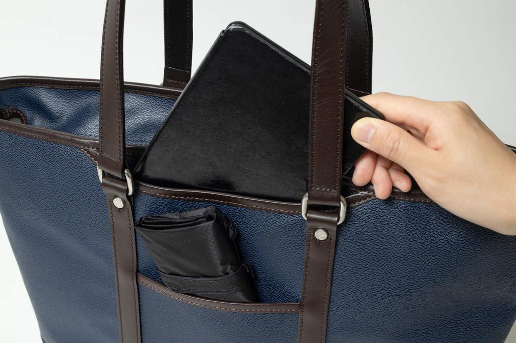 Деловая сумка-тоут INFITH UNISON (военно-морской флот) - Водоотталкивающий, Многофункциональный, Самостоящий, Большой вместимости, Подходит для форматов B4 и A4, Идеально для