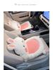 Summer Plush Car Headrest Neck Pillow Pair - Cute Cartoon Design, for All Seasons, Universal Fit for Females.