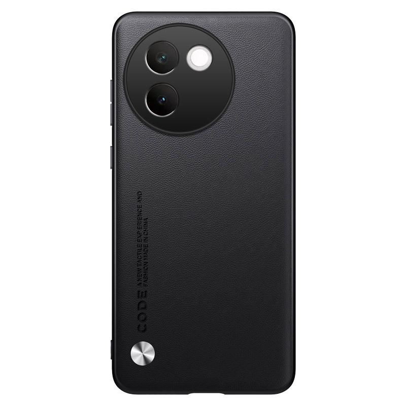 Защитный чехол Vivo V30e из кожи и углеродного волокна с кевларом — универсальный чехол для V23, V30Pro, V25