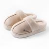 Double Embroidered Cotton Slippers Autumn and Winter Warm and Comfortable Lightweight Soft Cotton Slippers Corduroy Cotton Shoes