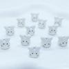 10Pcs Ceramic Cute Rabbit Ceramic Beads Rabbit Rabbit Shape Porcelain Bead  Necklace Accessories