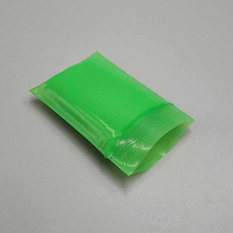 «Цветные пакеты для образцов игрушек с застежкой-молнией и красной печатью, дизайн с полупрозрачной костью»