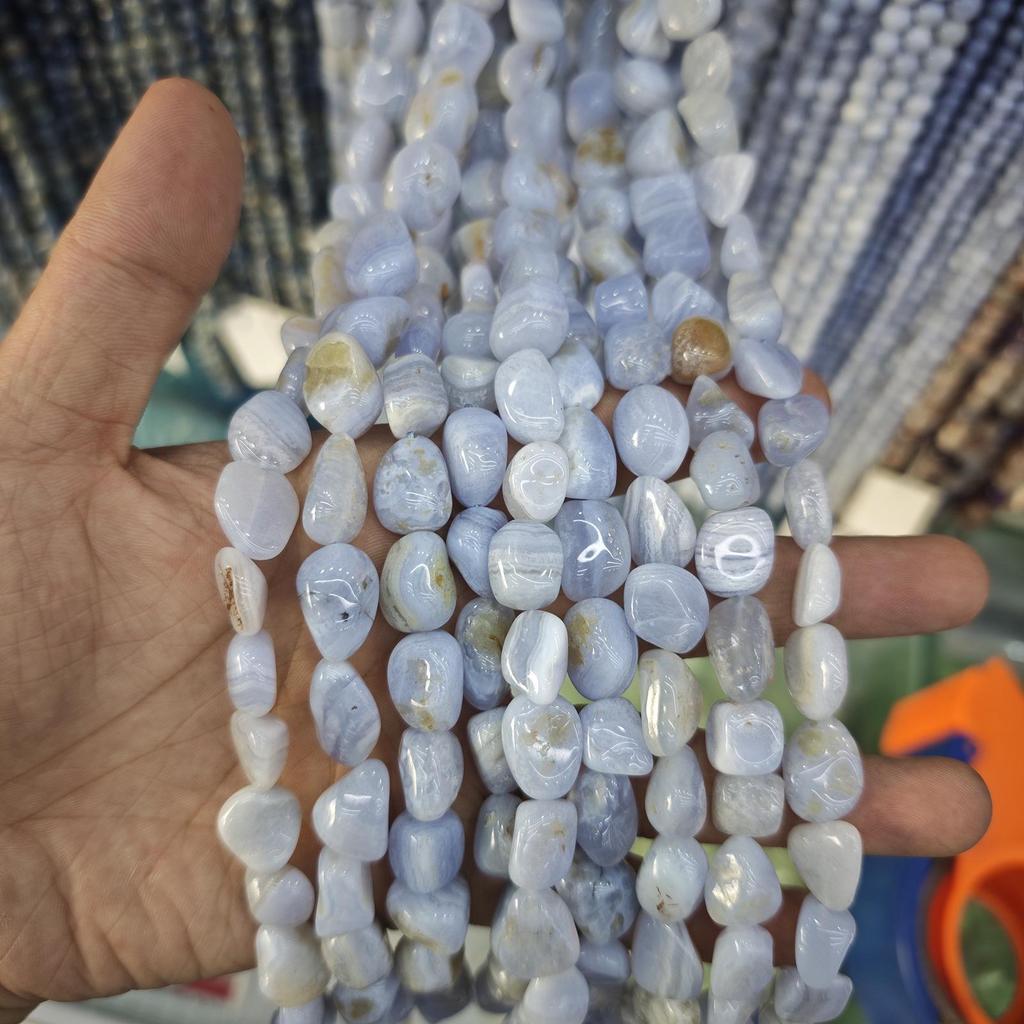 Натуральные фиолетовые и синие агатовые бусины с кружевным узором для DIY браслета из халцедона - Круглые, россыпью, полуфабрикаты для нанизывания