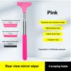 Car Rearview Mirror Wiper Stainless Steel Telescopic Retractable Layered Brush Head Window Wash Cleaning Brush Handheld Wiper