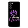 Чехол для телефона Crown QUEEN & KING для пар Samsung Galaxy S24 S23 S22 S20 Ultra S21 FE 5G S10 S9 Plus S10E, мягкий силиконовый чехол