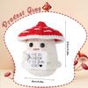 Crochet Positive Energy Mushroom Hug Pocket Doll Mini Handmade Plush Knitted Plant Ornament Home Room Decoration Christams Gift