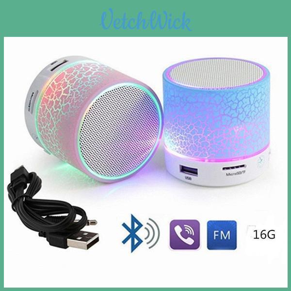 Портативная мини-треснувшая Bluetooth-колонка со светодиодной подсветкой, беспроводная колонка, подарок, для автомобиля, дома, улицы