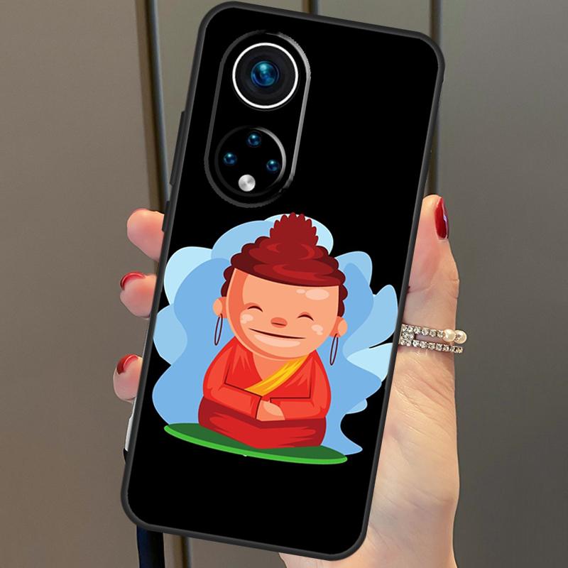 Cute Buddha Monk Zen Buddhism Case For Honor X8a X9a X7a X6a X7 X8 X9 X9b X8b Honor 90 70 50 10 Lite Magic 6 5 Pro Cover