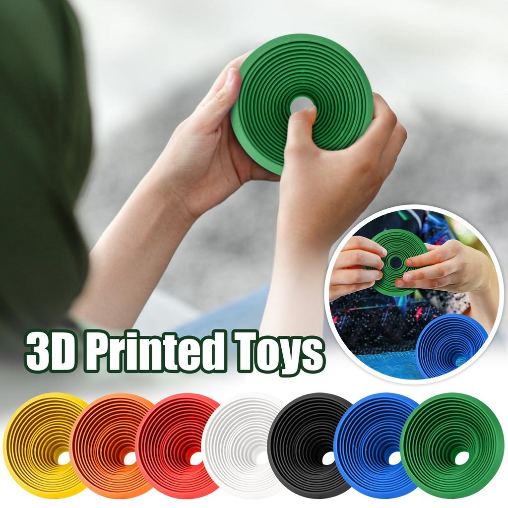 Круглые игрушки, напечатанные на 3D-принтере для детей и взрослых, игрушки для снятия стресса и релаксации