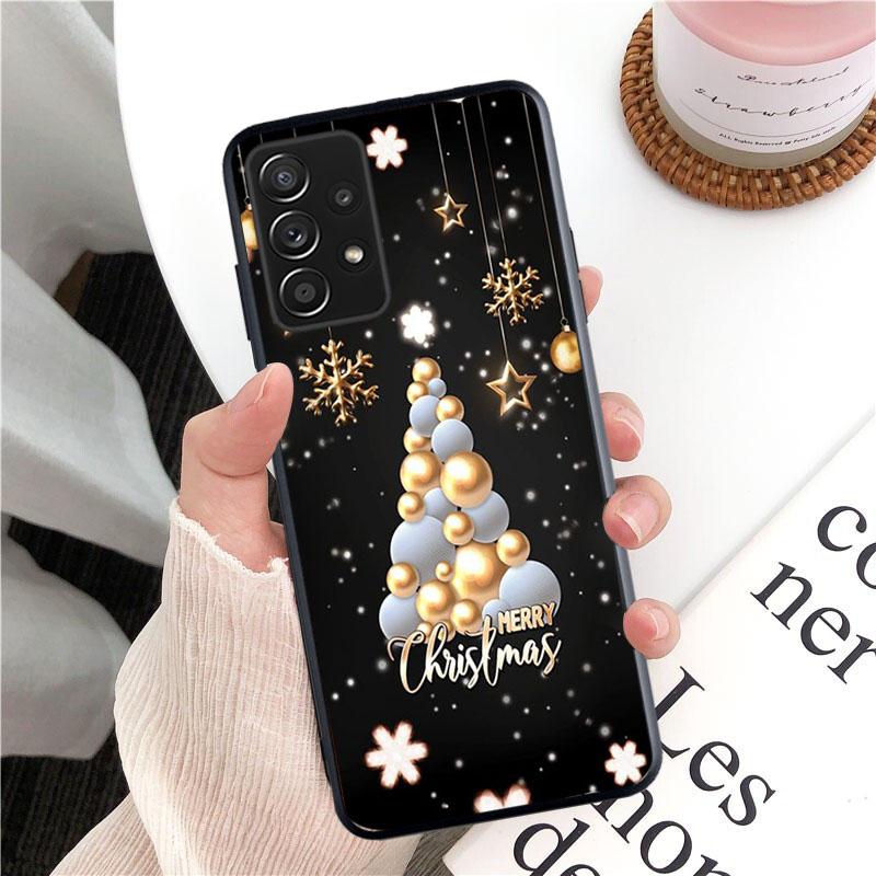 Merry Christmas Tree New Year Phone Case for Samsung Galaxy A35 A55 A54 A15 A25 A05s A05 A22 A24 A52 A33 A34 M34 M14 M54 M23
