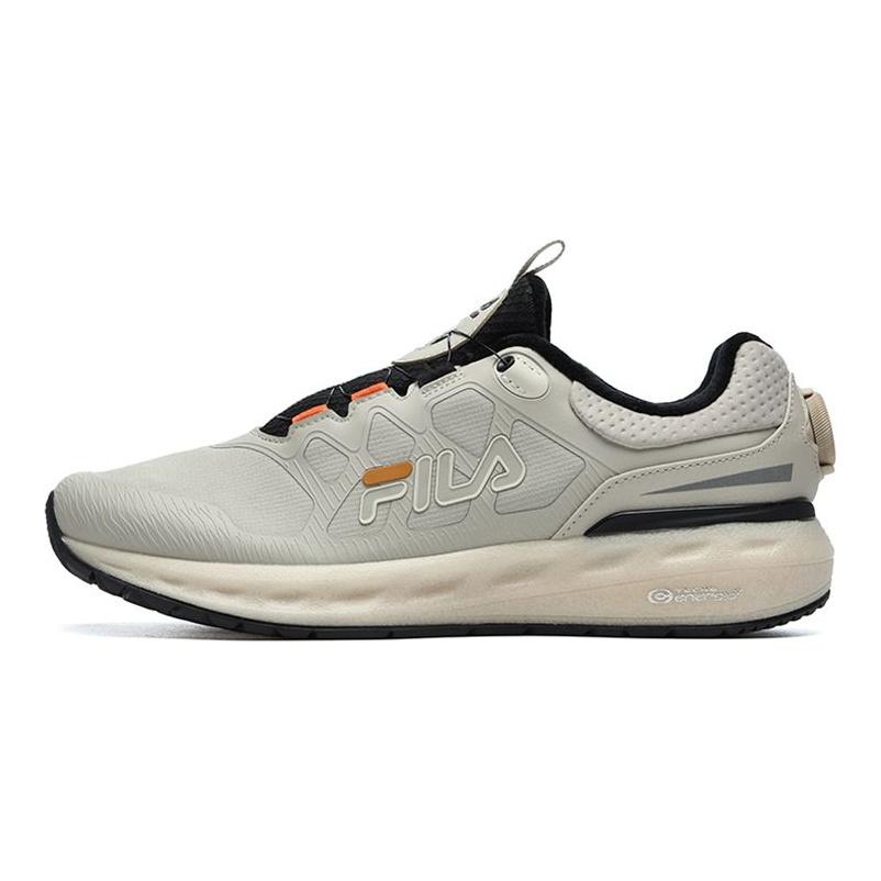 Fila Boa Simple Профессиональная спортивная флисовая ткань ТПУ Низкий верх Марафонские кроссовки Мужские кроссовки Голубино-желтый A12M212210FPB