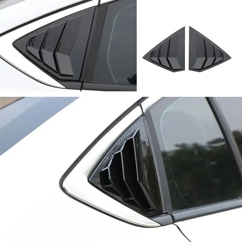 For Buick Regal Opel Insignia B 2017-2025 Car Rear Louver Window Side Shutter Cover Trim Sticker Vent Scoop ABS Carbon Fiber