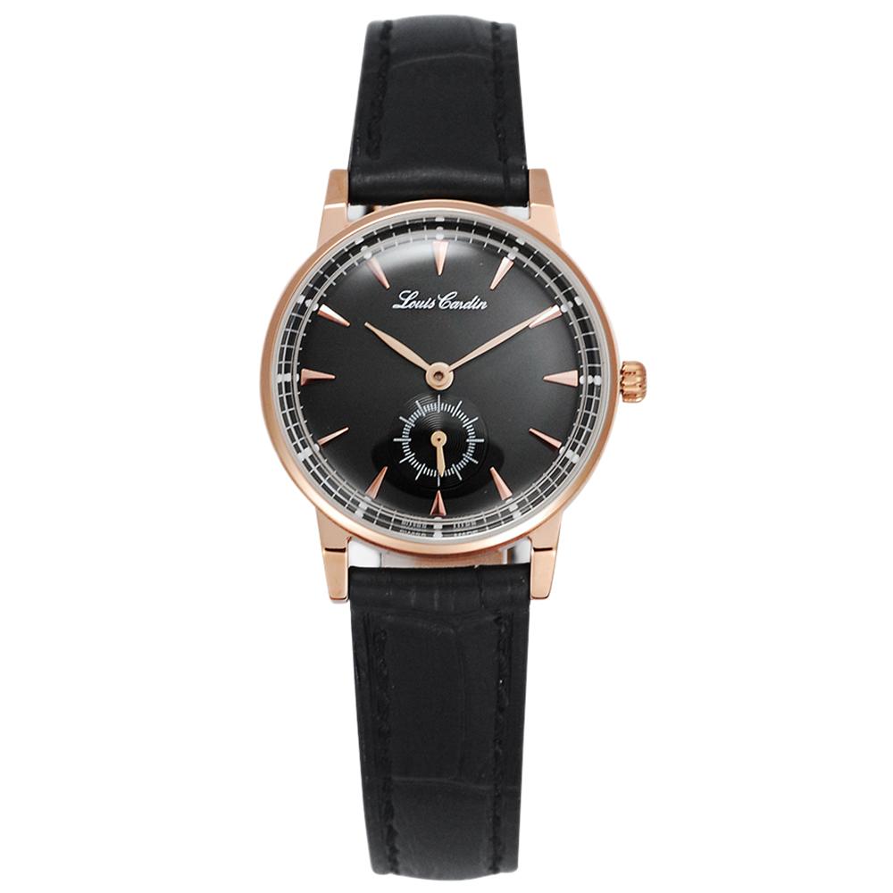 Luiseukadin Lc004Brobk_L_I Swiss-Made Classic Slim Women'S Leather Watch