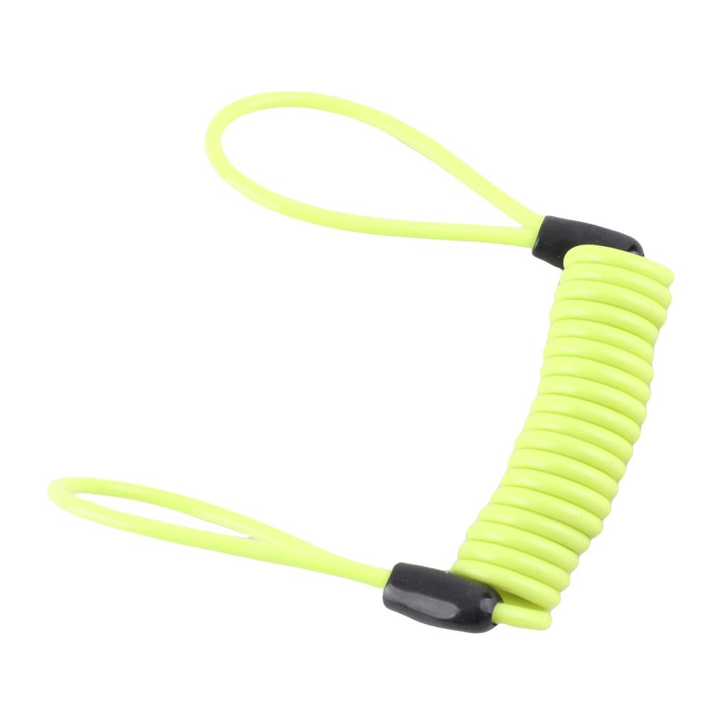 3.5 MM Motorcycle Bike Atv Scooter Disc Lock Security Reminder Cable Tool Lemon Yellow