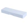 Plastic Pencil Case Snap Closure Lightweight Portable Simple Design Pen Box for Students Stationery