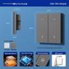 Bluetooth Mesh 2.0 Двухканальная Умная Система Беспроводной Выключатель, Совместим с Приложением Mijia, Готов к Тройному Выключателю.