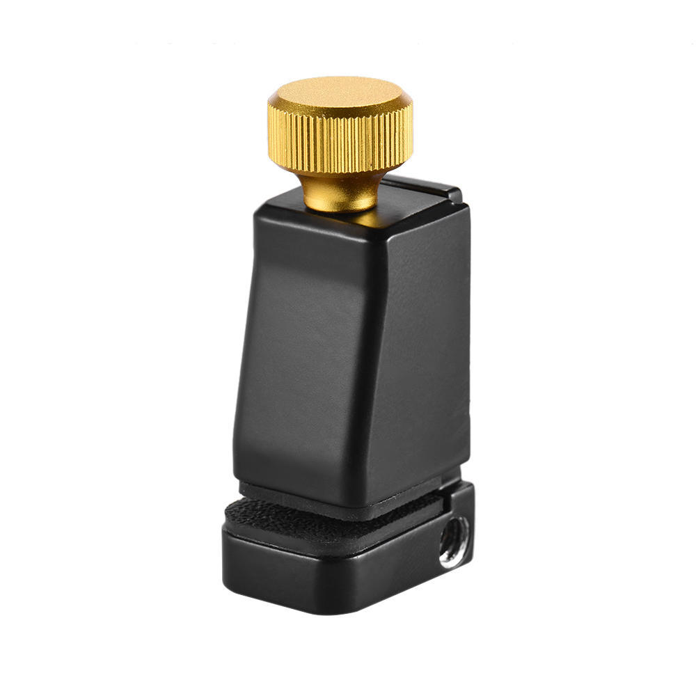 LC 12 Adjustable Metal Phone Holder Mini Cell Phone Clamp Tripod Adapter with 3pcs 1 4 Screw Holes for iPhone Samsung