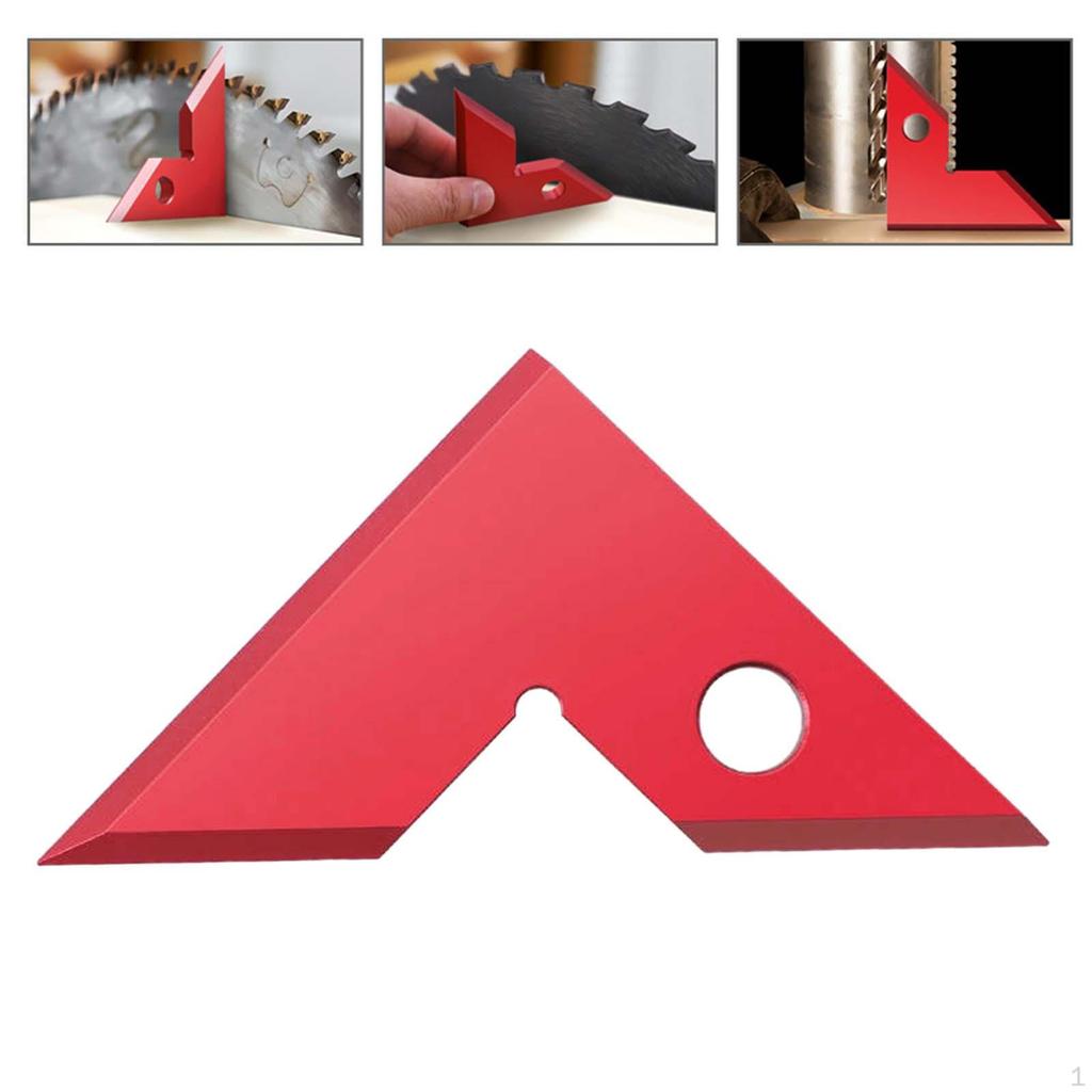Прямоугольная линейка 45 и 90 градусов Транспортир Деревообработка Прочный столярный треугольник