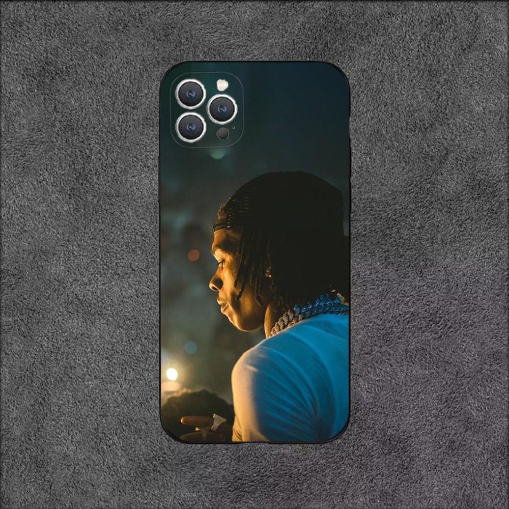 Чехол для телефона Rappe L-Lil Baby для iPhone 16,15,14,13,12,11,Plus,Pro Max,XS,X,XR,SE,Mini,8,7 Мягкий силикон Черный чехол