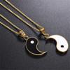 Chinese Style Tai Chi Bagua Yin Yang Pendant Necklace Set Unisex