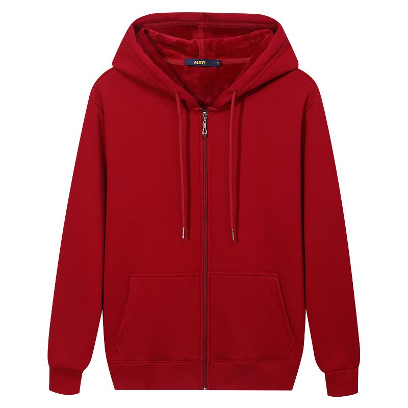 Autumn and Winter Plus Men's Casual Fashion Sports Zipper Hoodies
