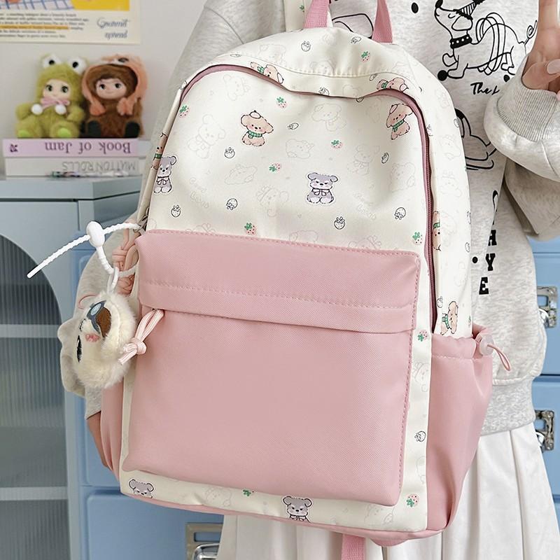 Schoolbag Japan and Korea schoolbag Junior high school girl High school student niche cute new girl large capacity backpack