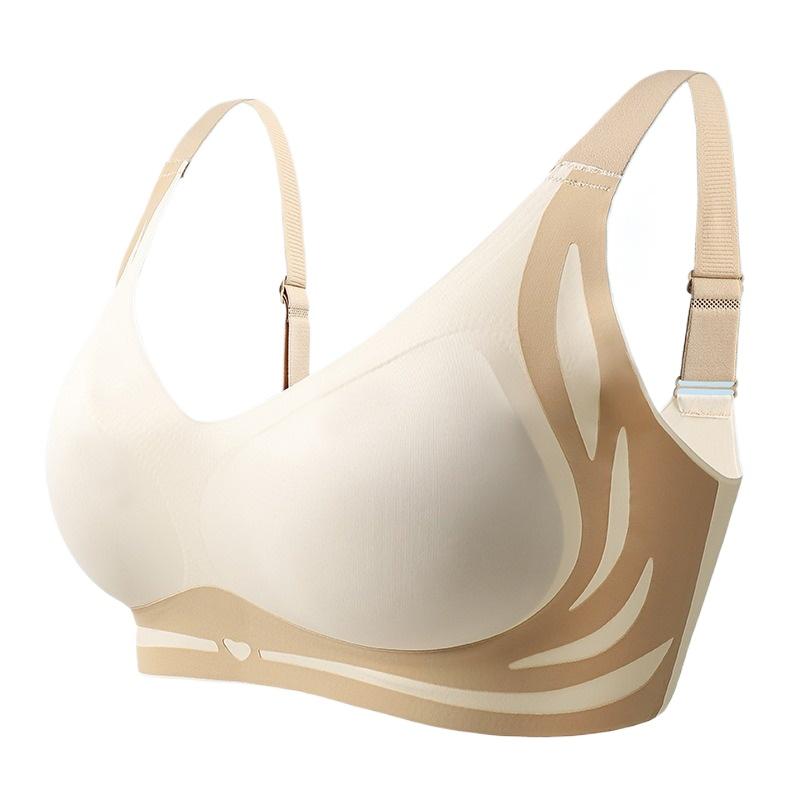 L-4XL PLUS Women's Push Up Bra Seamless Wireless Bra Large Size Underwear