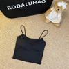Летняя корейская Spice Girl Royal Sister Ice Ribbon Chest Cushion Halter Жилет Красавица Снаружи Для Ношения Пары Грудей Безрукавное Нижнее Пальто Женщина