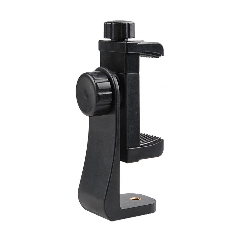 Universal Smartphone Holder Tripod Rotatable Bracket with 1/4inch Screw Adjustable Clip for Phone Cell Selfie Stick Camera Stand