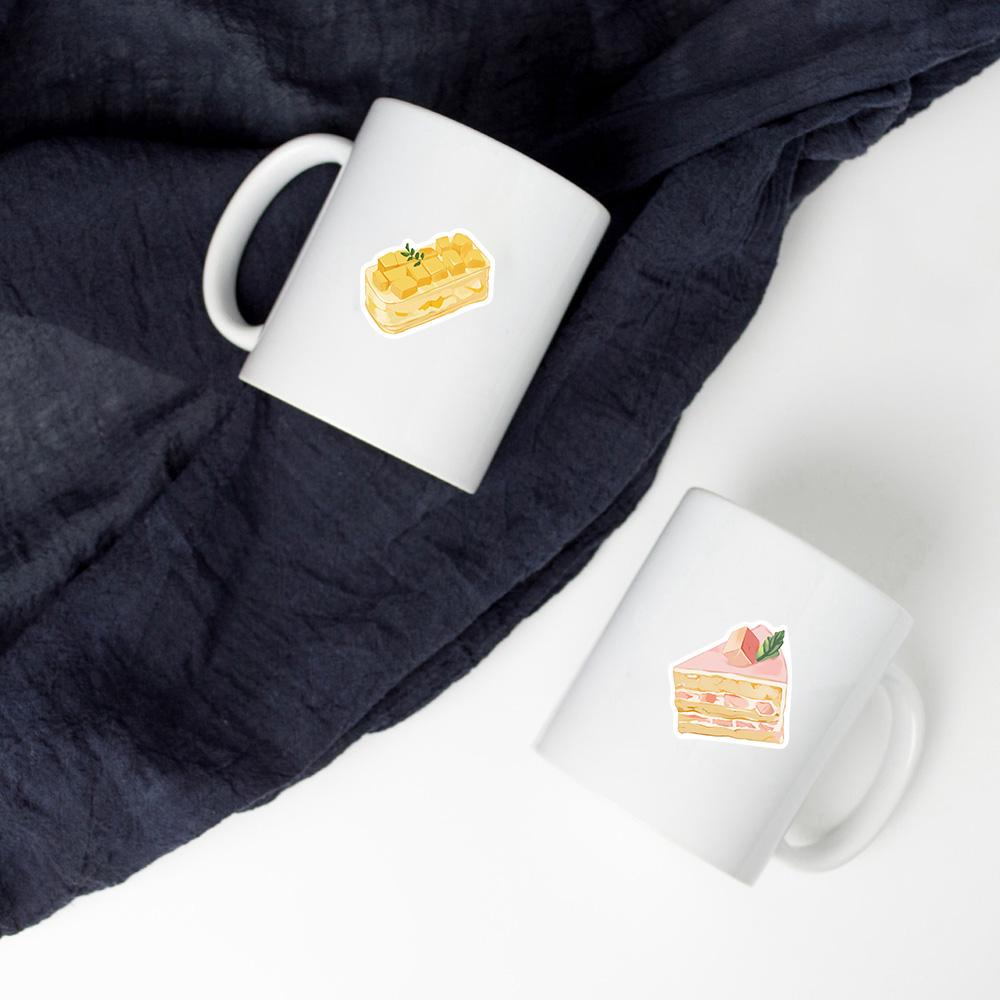 50PCS Afternoon Tea Stickers Nostalgia Graffiti Waterproof Laptop Luggage Cafe Scrapbooking Cartoon Phone Decorative Sticker