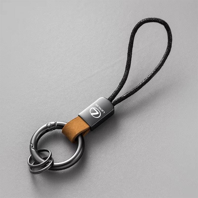 2026 Hot Interior Stickers Fashion Car Badge Keychain Keyring Leather Key Holder Accessories For Lexus IS250 IS300 RX330 RX350 G
