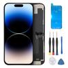 Touch Glass Display Digitizer Full Assembly Kit with Repair Tools Water Proof Seal for IOS Phone 14 