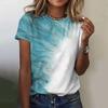 Fashion Printed Top Women's Short Sleeved Streetwear Summer Fashion Women's Casual Round Neck T-Shirts Women’s