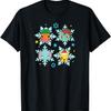 Pokémon - Футболка со снежинками Чармандер Сквиртл Бульбазавр Пикачу